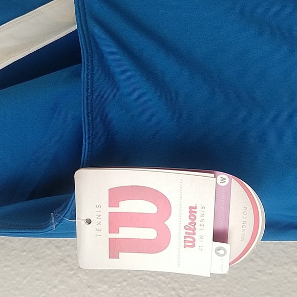 Wilson Tennis Dress Blue & White Team Built in Bra - Picture 6 of 10